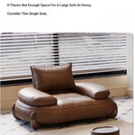 **Luxurious Pine Leather Sofa with Down Feather Cushioning - Stylish Modern Design for Ultimate Comfort** hly-3033