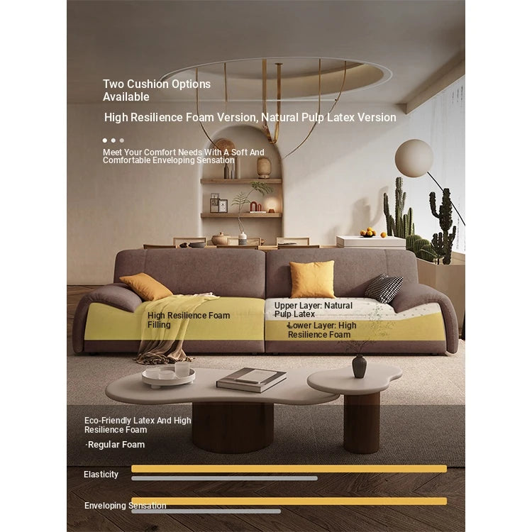 Luxurious Pine Down Techno Fabric Sofa – Stylish Comfort for Modern Living Rooms hly-3035