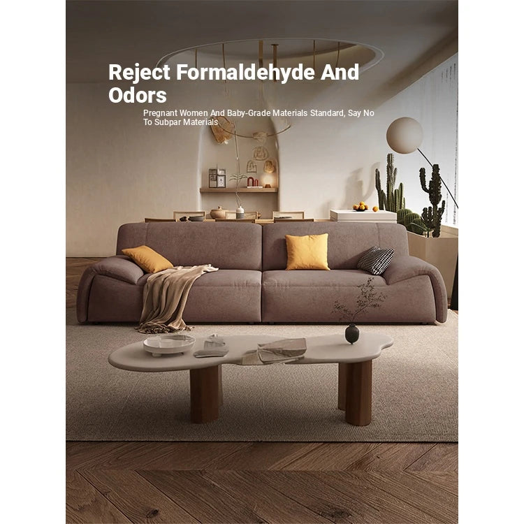 Luxurious Pine Down Techno Fabric Sofa – Stylish Comfort for Modern Living Rooms hly-3035