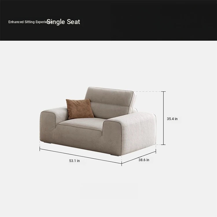 Elegant Pine Solid Wood Sofa with Cotton Stuffing & Techno Fabric – Modern Comfort for Your Living Room hly-3036