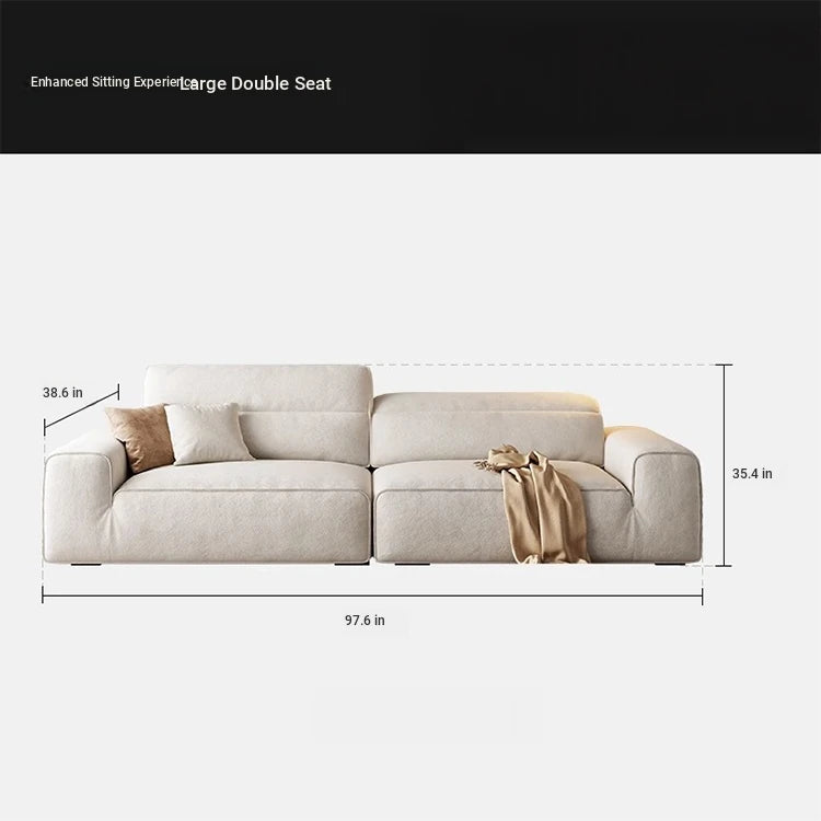 Elegant Pine Solid Wood Sofa with Cotton Stuffing & Techno Fabric – Modern Comfort for Your Living Room hly-3036