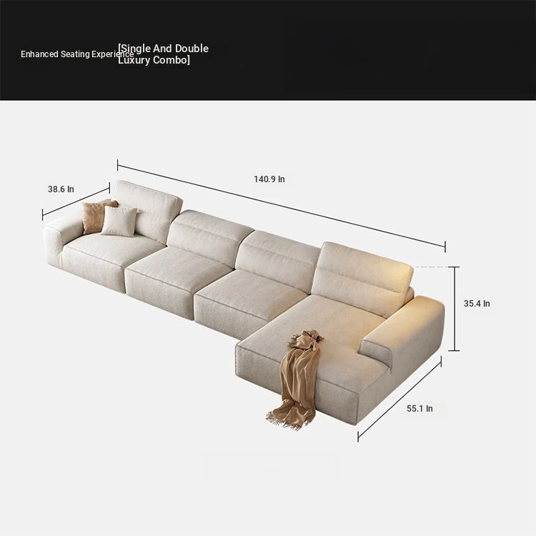 Elegant Pine Solid Wood Sofa with Cotton Stuffing & Techno Fabric – Modern Comfort for Your Living Room hly-3036