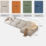 Elegant Pine Solid Wood Sofa with Cotton Stuffing & Techno Fabric – Modern Comfort for Your Living Room hly-3036