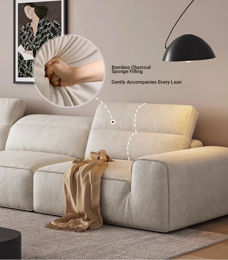 Elegant Pine Solid Wood Sofa with Cotton Stuffing & Techno Fabric – Modern Comfort for Your Living Room hly-3036