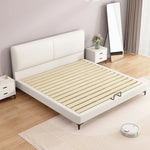 Modern Faux Leather Bed with Stylish Headboard – Chic Bedroom Furniture for Ultimate Comfort hlyj-3142