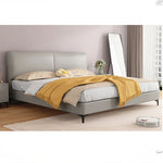 Modern Faux Leather Bed with Stylish Headboard – Chic Bedroom Furniture for Ultimate Comfort hlyj-3142