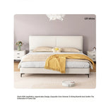 Modern Faux Leather Bed with Stylish Headboard – Chic Bedroom Furniture for Ultimate Comfort hlyj-3142