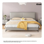 Modern Faux Leather Bed with Stylish Headboard – Chic Bedroom Furniture for Ultimate Comfort hlyj-3142