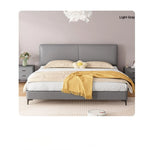 Modern Faux Leather Bed with Stylish Headboard – Chic Bedroom Furniture for Ultimate Comfort hlyj-3142