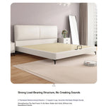 Modern Faux Leather Bed with Stylish Headboard – Chic Bedroom Furniture for Ultimate Comfort hlyj-3142