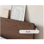 Luxurious Solid Brown Rubberwood Pine Bed Frame - Stylish & Durable Design hmak-236