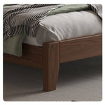 Luxurious Bed Frame in Brown Rubber Wood and Pine - Sturdy & Elegant Design hmak-240