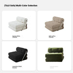 Luxury Convertible Lounge Chair with Soft Chenille Techno Fabric - Perfect for Relaxation and Sleep hmr-4767