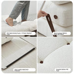 Luxury Convertible Lounge Chair with Soft Chenille Techno Fabric - Perfect for Relaxation and Sleep hmr-4767