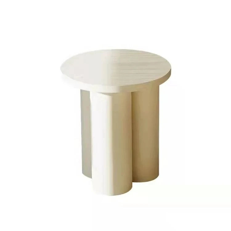 Modern Pine Coffee Table – Stylish Round Accent Table for Living Room & Bedroom hmr-4772