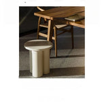Modern Pine Coffee Table – Stylish Round Accent Table for Living Room & Bedroom hmr-4772