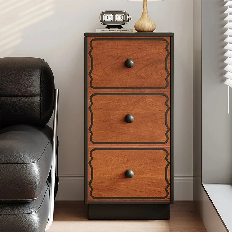 Elegant Ash Wood Cabinet with 8 Stylish Drawers for Modern Home Decor hmr-4773