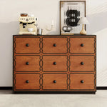 Elegant Ash Wood Cabinet with 8 Stylish Drawers for Modern Home Decor hmr-4773