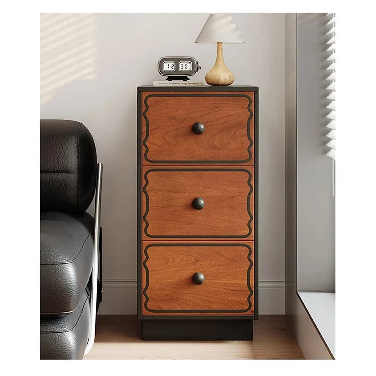 Elegant Ash Wood Cabinet with 8 Stylish Drawers for Modern Home Decor hmr-4773
