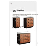 Elegant Ash Wood Cabinet with 8 Stylish Drawers for Modern Home Decor hmr-4773