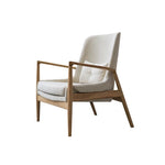 Stylish Ash Wood Armchair with Cotton-Linen Upholstery – Perfect for Modern Living Spaces hmr-4775