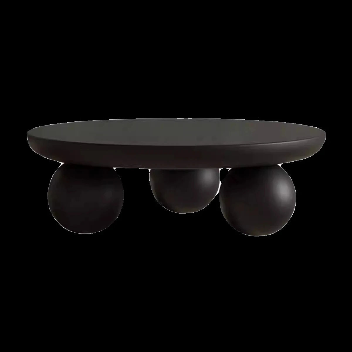Stylish Ash Wood Coffee Table with Unique Round Base - Modern Design for Living Room Décor hmr-4776
