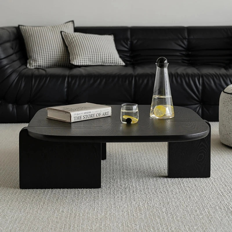 Stylish Ash Wood Coffee Table with Modern Design for Living Room Decor hmr-4778