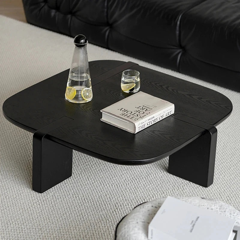 Stylish Ash Wood Coffee Table with Modern Design for Living Room Decor hmr-4778