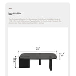 Stylish Ash Wood Coffee Table with Modern Design for Living Room Decor hmr-4778
