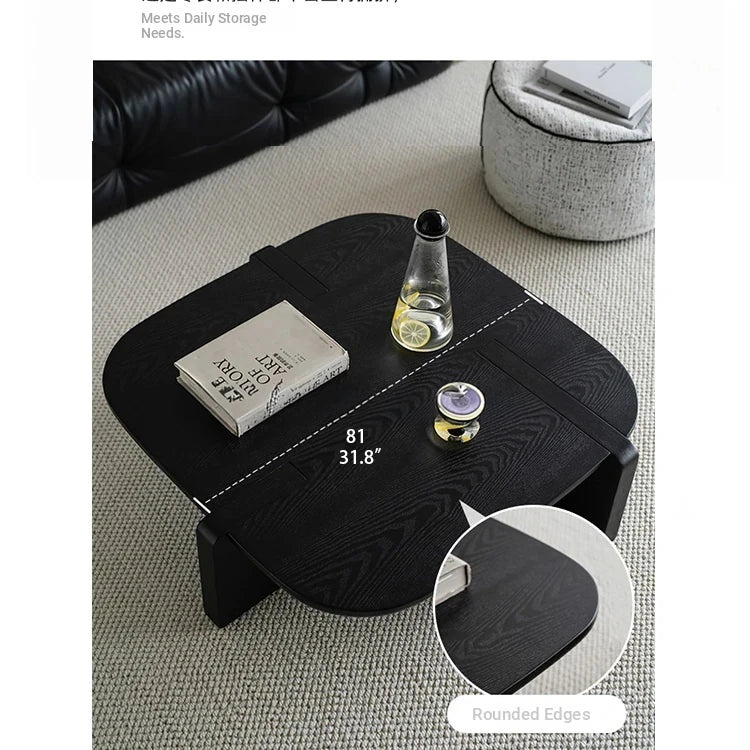 Stylish Ash Wood Coffee Table with Modern Design for Living Room Decor hmr-4778