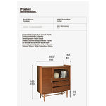 Mid-Century Modern Ash Wood Cabinet with Glass Display and Drawers - Stylish Storage Solution for Home and Office hmr-4779