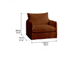 Cozy Cotton-Linen Armchair with Down Filling and Plush Cushion - Perfect for Modern Living Rooms hmr-4780