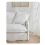 Cozy Cotton-Linen Armchair with Down Filling and Plush Cushion - Perfect for Modern Living Rooms hmr-4780