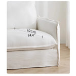 Cozy Cotton-Linen Armchair with Down Filling and Plush Cushion - Perfect for Modern Living Rooms hmr-4780