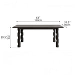 Stylish Ash Wood Dining Table with Unique Design – Perfect for Modern Interiors hmr-4781