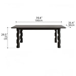Stylish Ash Wood Dining Table with Unique Design – Perfect for Modern Interiors hmr-4781