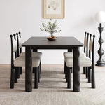 Stylish Ash Wood Dining Table with Unique Design – Perfect for Modern Interiors hmr-4781