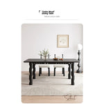 Stylish Ash Wood Dining Table with Unique Design – Perfect for Modern Interiors hmr-4781