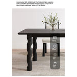Stylish Ash Wood Dining Table with Unique Design – Perfect for Modern Interiors hmr-4781