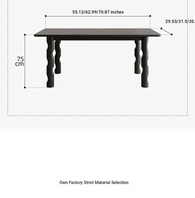 Stylish Ash Wood Dining Table with Unique Design – Perfect for Modern Interiors hmr-4781