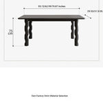 Stylish Ash Wood Dining Table with Unique Design – Perfect for Modern Interiors hmr-4781