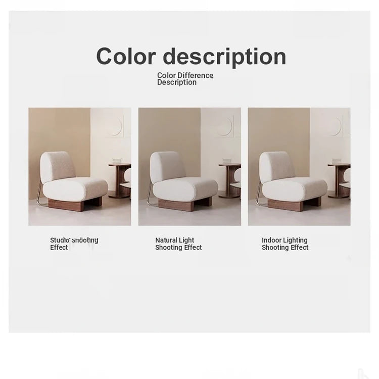 Comfortable Ash Wood and Stainless Steel Lounge Chair with Cotton-Linen Upholstery - Modern Design for Stylish Living Spaces hmr-4782