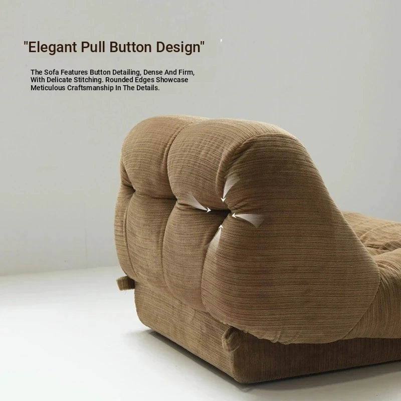 Luxury Corduroy Pine Lounge Chair Set – Stylish Comfort for Your Living Space hmr-4784