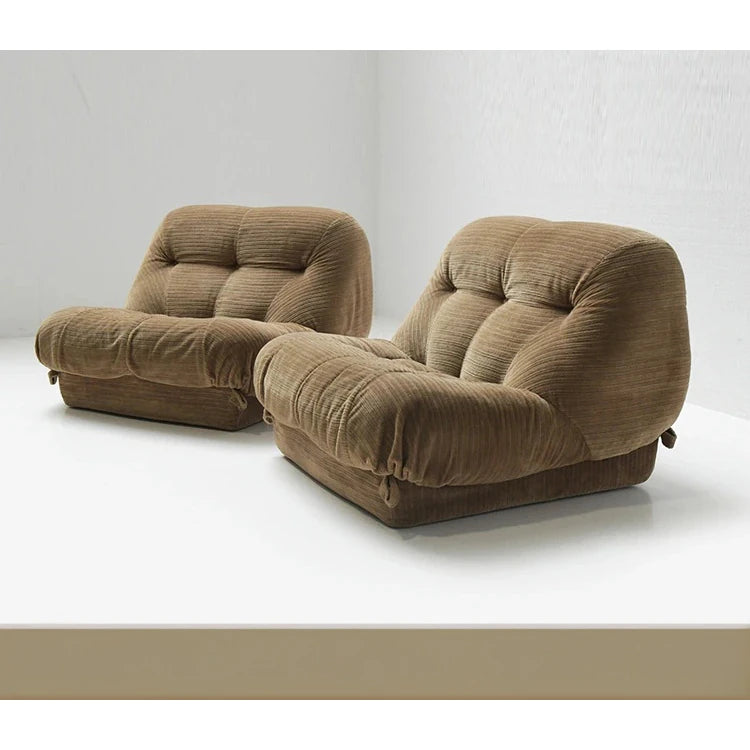 Luxury Corduroy Pine Lounge Chair Set – Stylish Comfort for Your Living Space hmr-4784