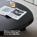 Stylish Ash Wood Coffee Table with Spacious Top - Perfect for Modern Living Rooms hmr-4787