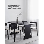 Stylish Ash Wood Dining Table - Modern Design for Elegant Home Interiors hmr-4789