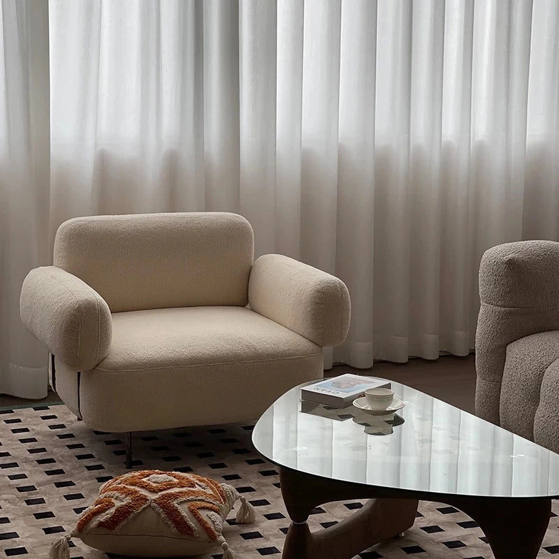 Stylish Stainless Steel Accent Chair with Plush Upholstery for Modern Living Spaces hmr-4791
