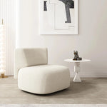 Stylish Oak Density Board Coffee Table - Modern Round Design for Living Room Elegance hmr-4799
