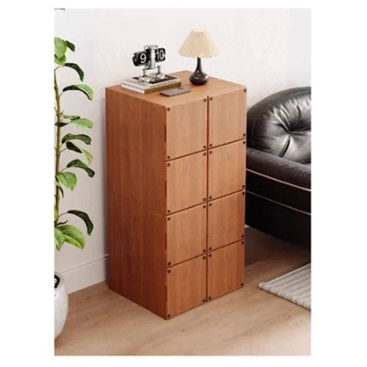 Stylish Ash Wood Bedside Cupboard - Modern Storage Solution for Your Home hmr-4803