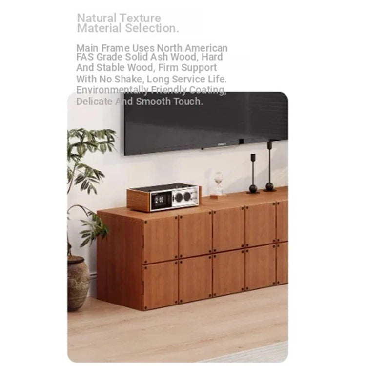 Stylish Ash Wood Bedside Cupboard - Modern Storage Solution for Your Home hmr-4803
